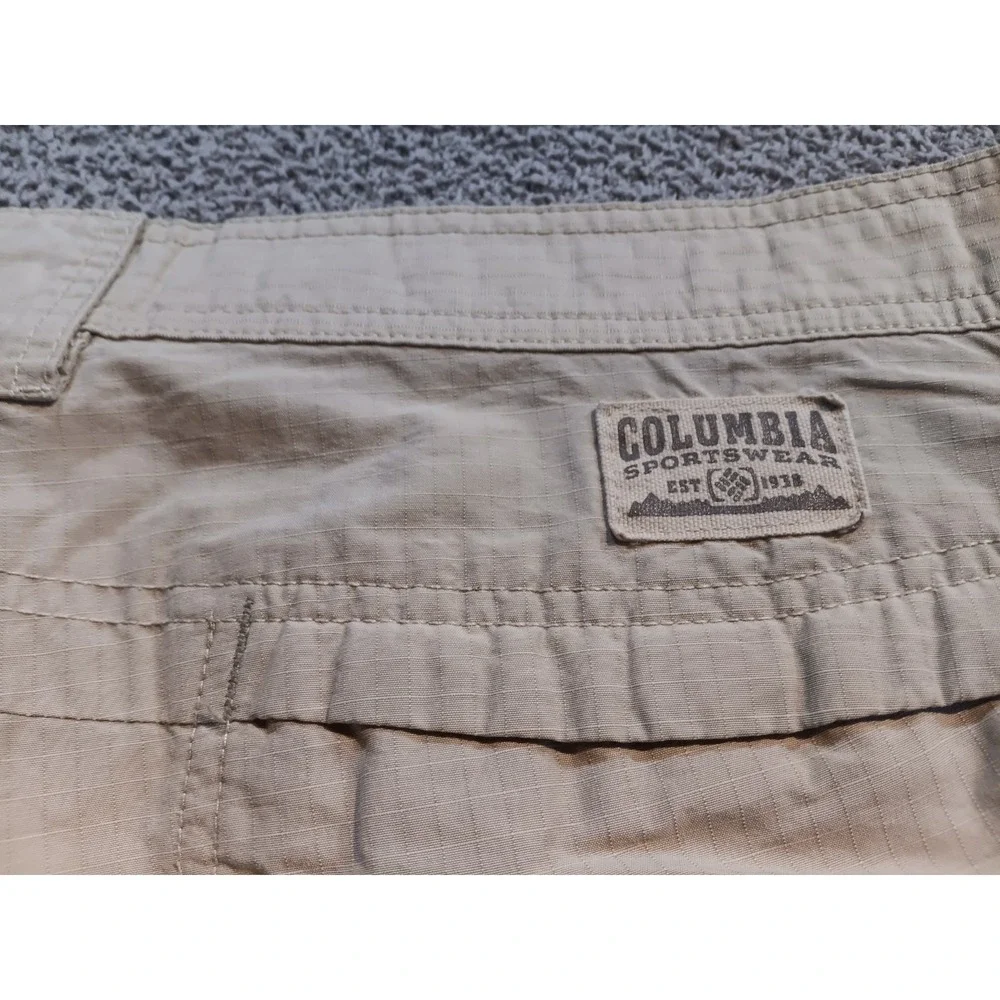 Columbia Sportswear Men's Pants‎ 38x30 Beige Ripstop Outdoor Hiking Casual